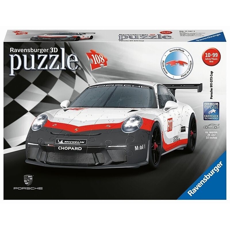 Ravensburger 00.011.147 Puzzle 3D 108 pz Veicoli