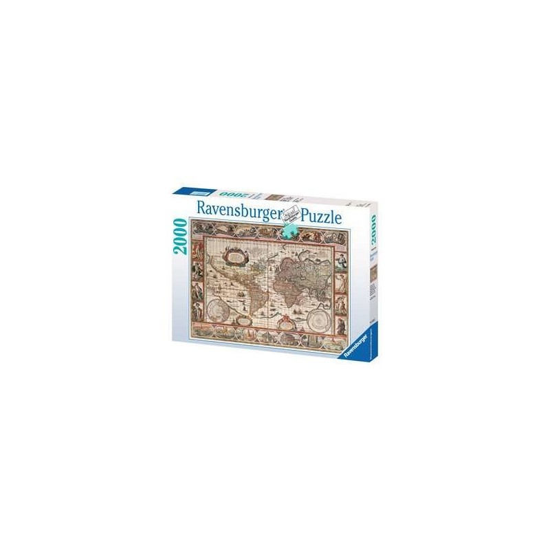 Ravensburger Map of the World 1650 Block-Puzzle 2000 Stück(e) Landkarten