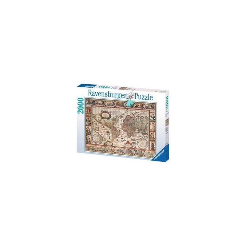 Ravensburger Map of the World 1650 Rompecabezas de cubos 2000 pieza(s) Mapas