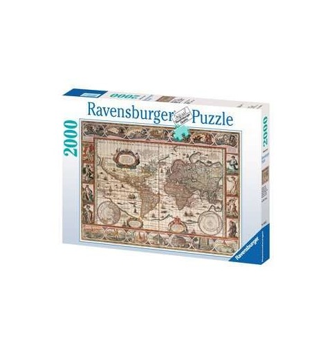 Ravensburger Map of the World 1650 Block-Puzzle 2000 Stück(e) Landkarten