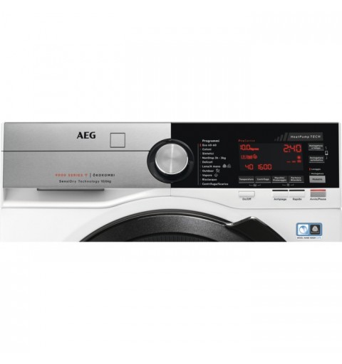 AEG L9WEC166BC machine à laver avec sèche linge Autoportante Charge avant Blanc C