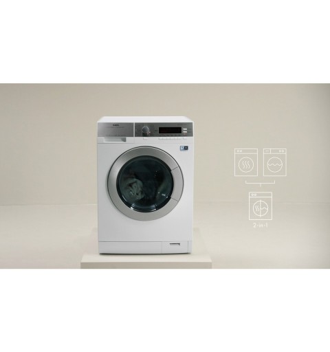 AEG L9WEC166BC machine à laver avec sèche linge Autoportante Charge avant Blanc C