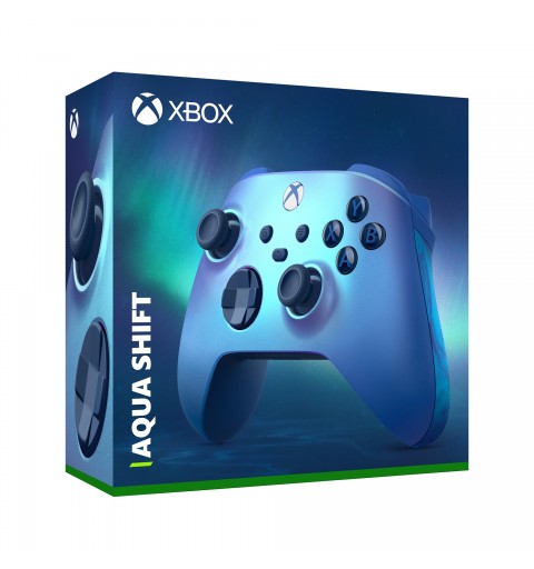 Microsoft Xbox Wireless Controller Aqua Shift Special Edition Aqua colour Bluetooth Gamepad Analogue Digital Xbox, Xbox One,
