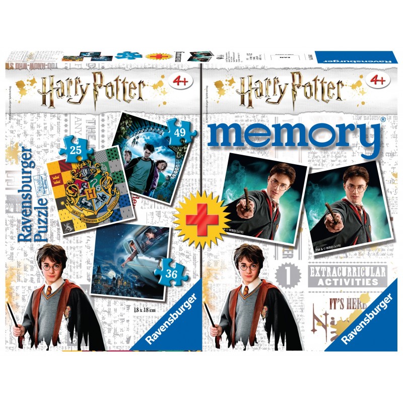 Ravensburger memory Multipack Harry Potter Puzzle di contorno 25 pz Bambini