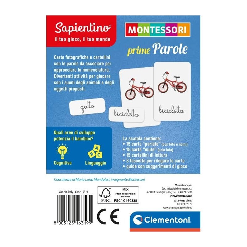 Clementoni Montessori 16319 jouet d'apprentissage