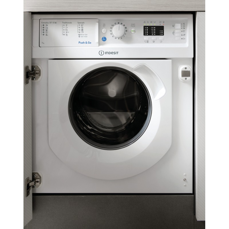 Indesit BI WMIL 71252 EU machine à laver Charge avant 7 kg 1200 tr min Blanc