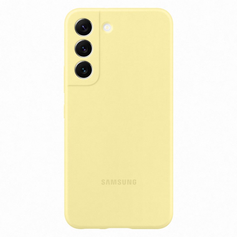 Samsung Cover in Silicone per Galaxy S22, Butter Yellow