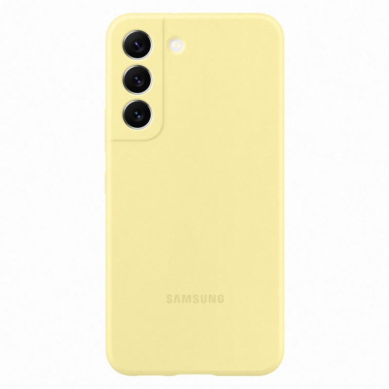 Samsung Cover in Silicone per Galaxy S22, Butter Yellow