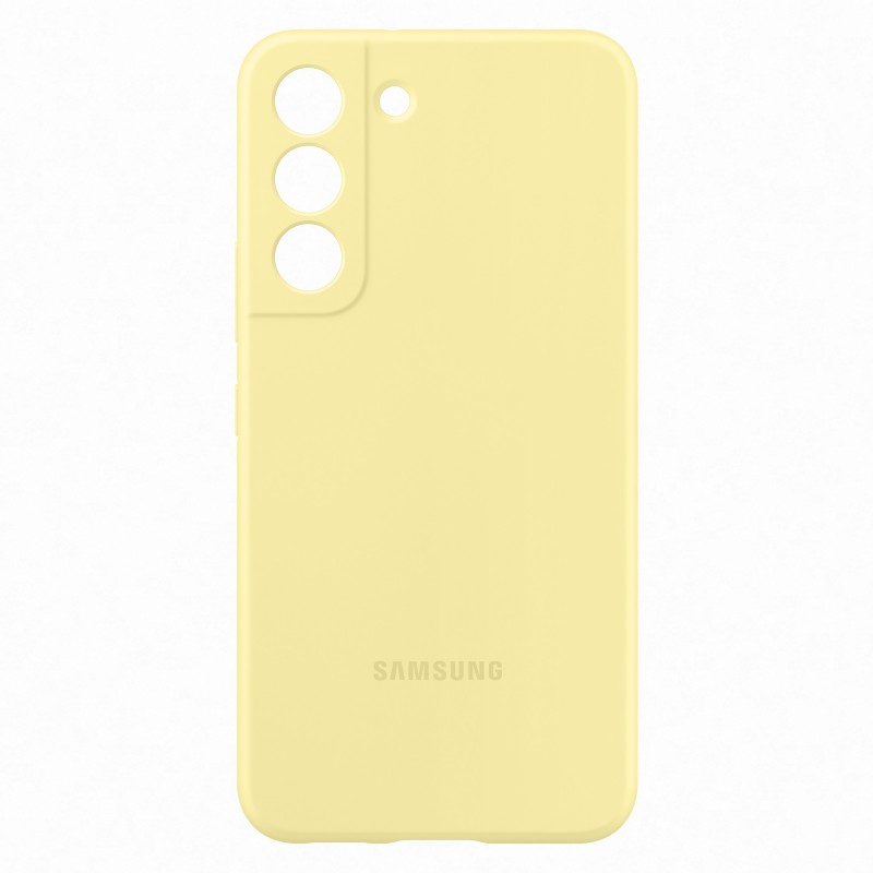 Samsung Cover in Silicone per Galaxy S22, Butter Yellow