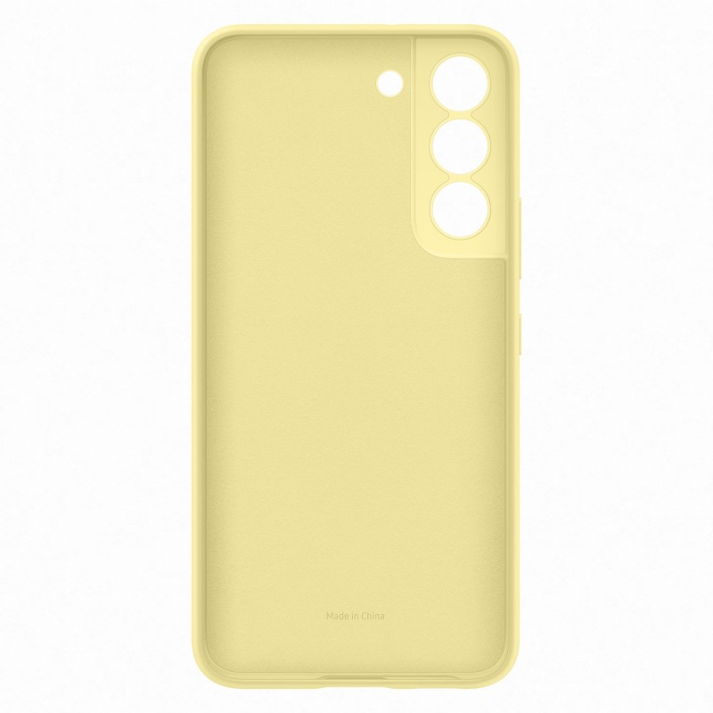 Samsung Cover in Silicone per Galaxy S22, Butter Yellow