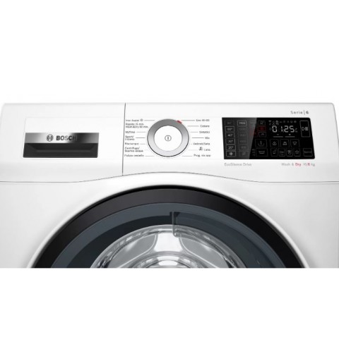 Bosch Serie 6 WDU8H540IT lavadora-secadora Independiente Carga frontal Blanco E