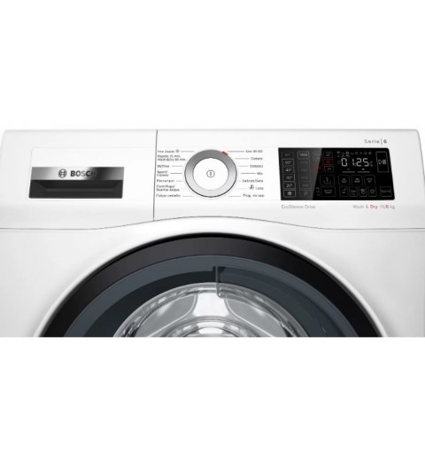 Bosch Serie 6 WDU8H540IT machine à laver avec sèche linge Autoportante Charge avant Blanc E