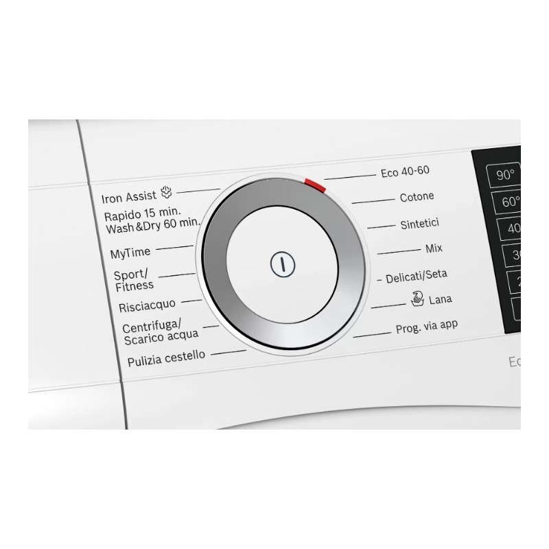 Bosch Serie 6 WDU8H540IT washer dryer Freestanding Front-load White E