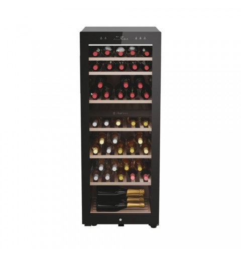 Haier Wine Bank 50 Serie 7 HWS77GDAU1 Compressor wine cooler Freestanding Black 77 bottle(s)