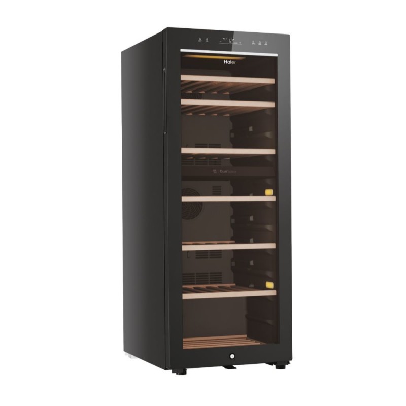 Haier Wine Bank 50 Serie 7 HWS77GDAU1 Compressor wine cooler Freestanding Black 77 bottle(s)