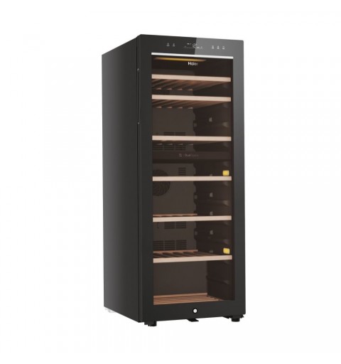 Haier Wine Bank 50 Serie 7 HWS77GDAU1 Compressor wine cooler Freestanding Black 77 bottle(s)