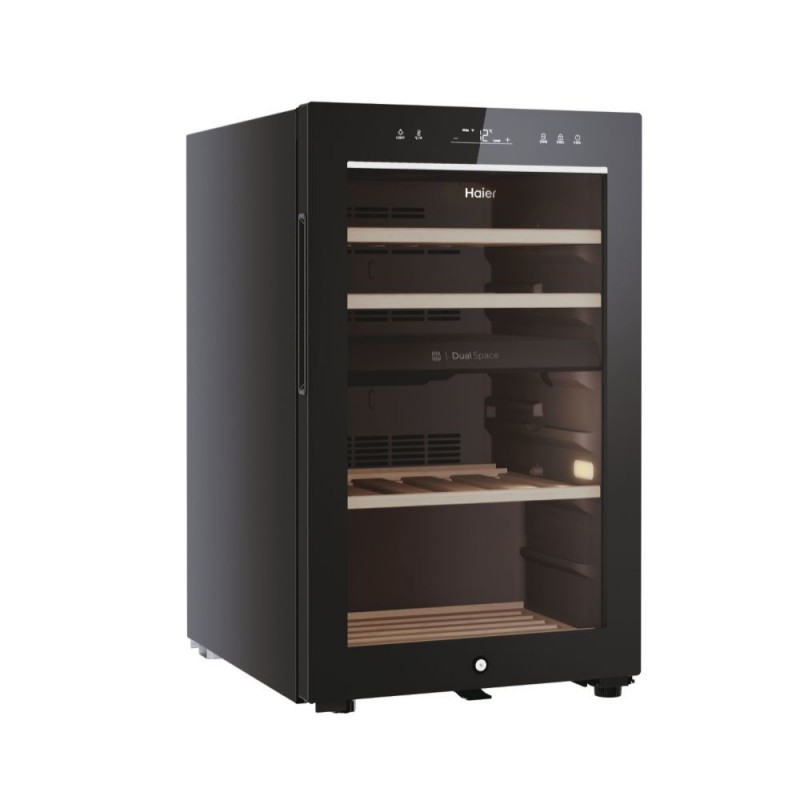 Haier Wine Bank 50 Serie 7 HWS42GDAU1 Cantinetta vino con compressore Libera installazione Nero 42 bottiglia bottiglie