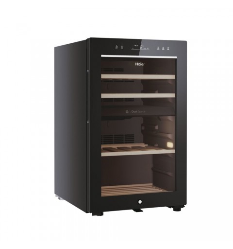 Haier Wine Bank 50 Serie 7 HWS42GDAU1 Weinkühler mit Kompressor Freistehend Schwarz 42 Flasche(n)