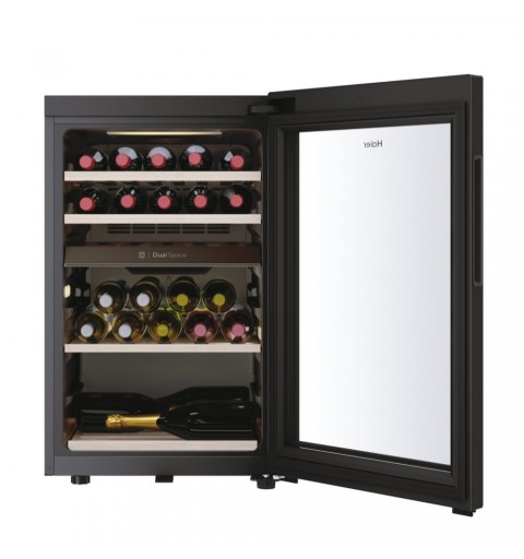 Haier Wine Bank 50 Serie 7 HWS42GDAU1 Refroidisseur de vin compresseur Autoportante Noir 42 bouteille(s)