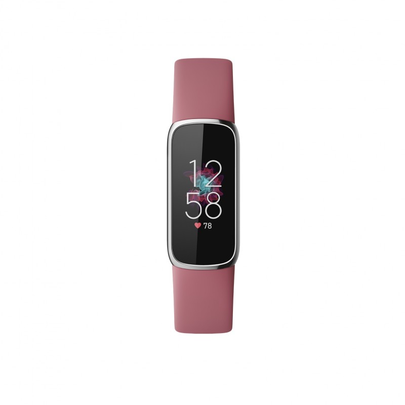 Fitbit Luxe AMOLED Braccialetto per rilevamento di attività Rosa, Platino