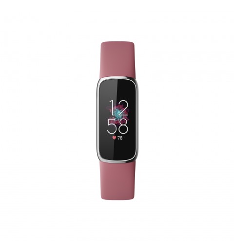 Fitbit Luxe AMOLED Braccialetto per rilevamento di attività Rosa, Platino