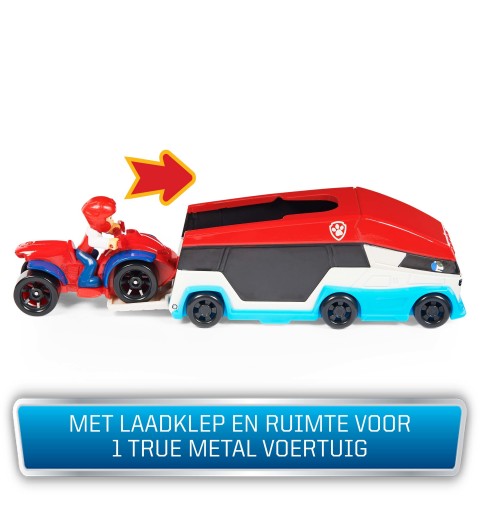 PAW Patrol LA PAT' PATROUILLE - PACK PAT' PATROUILLEUR TRUE METAL - Pack Camion Pat'Patrouilleur Avec Véhicule Die Cast de
