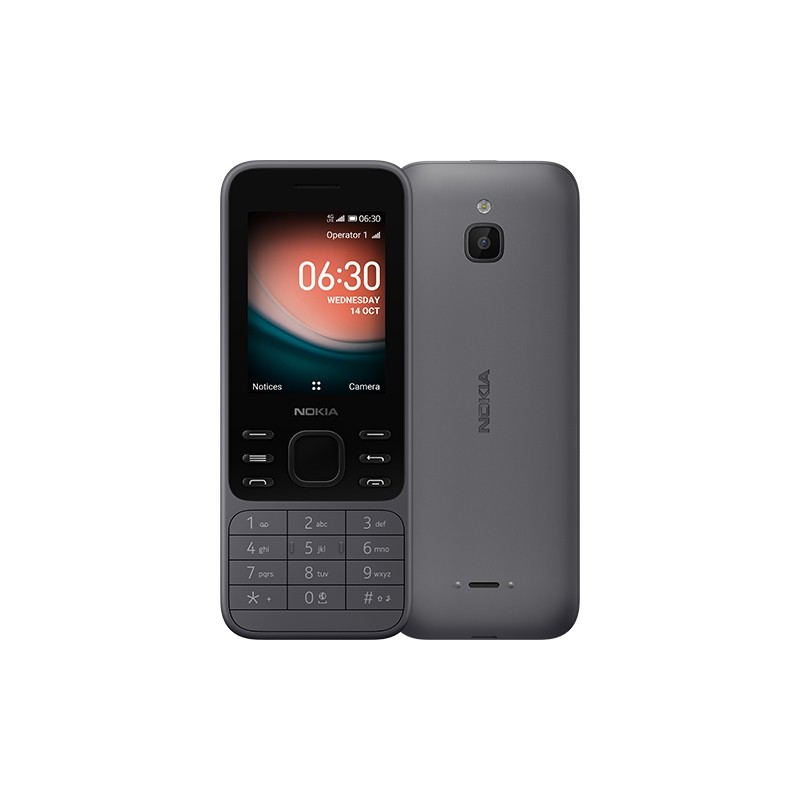 Nokia 6300 4G 6,1 cm (2.4") 104,7 g Charbon de bois Téléphone numérique