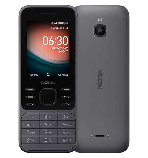 Nokia 6300 4G 6,1 cm (2.4") 104,7 g Charbon de bois Téléphone numérique