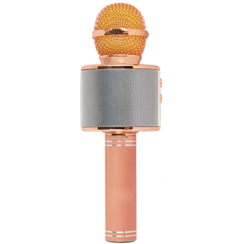 Xtreme Hollywood Or rose, Argent Microphone de karaoké