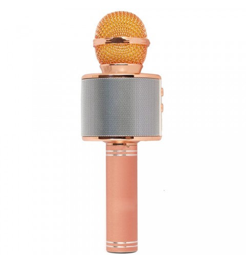 Xtreme Hollywood Or rose, Argent Microphone de karaoké