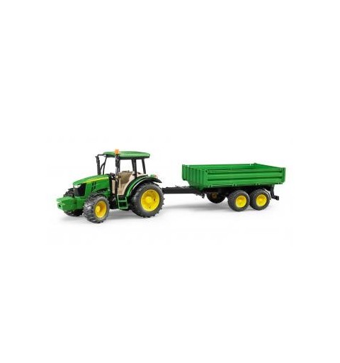 BRUDER John Deere 5115 M with tipping trailer