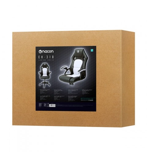 NACON PCCH-310 Siège de jeu universel Siège capitonné Noir, Blanc