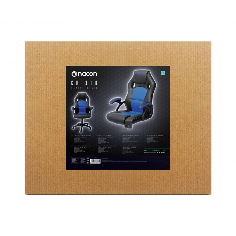 NACON PCCH310BLUE Siège pour jeu vidéo Siège de jeu universel Noir, Bleu