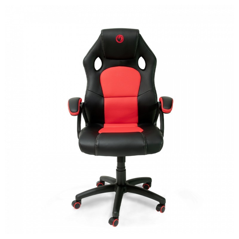 NACON PCCH-310 Sedia per gaming universale Sedia imbottita tappezzata Nero, Rosso