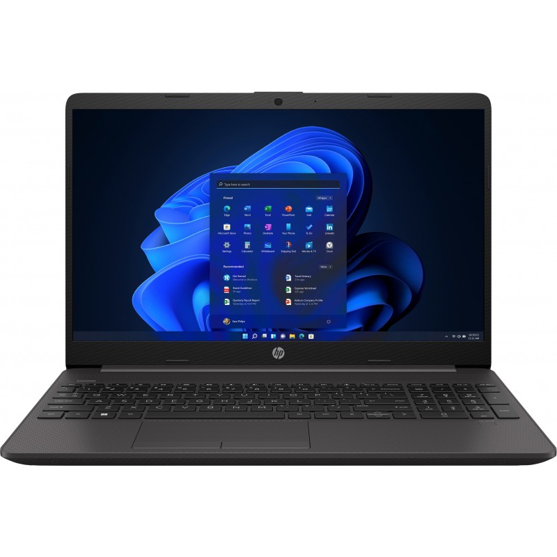 HP 255 G8 Portátil 39,6 cm (15.6") Full HD AMD 3000 4 GB DDR4-SDRAM 128 GB SSD Wi-Fi 5 (802.11ac) Windows 11 Pro Negro