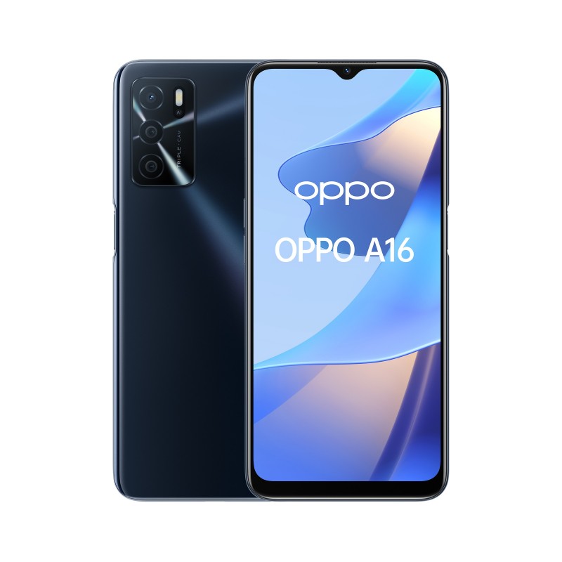 OPPO A16 16,6 cm (6.52") SIM doble ColorOS 11.1 4G USB Tipo C 4 GB 64 GB 5000 mAh Negro
