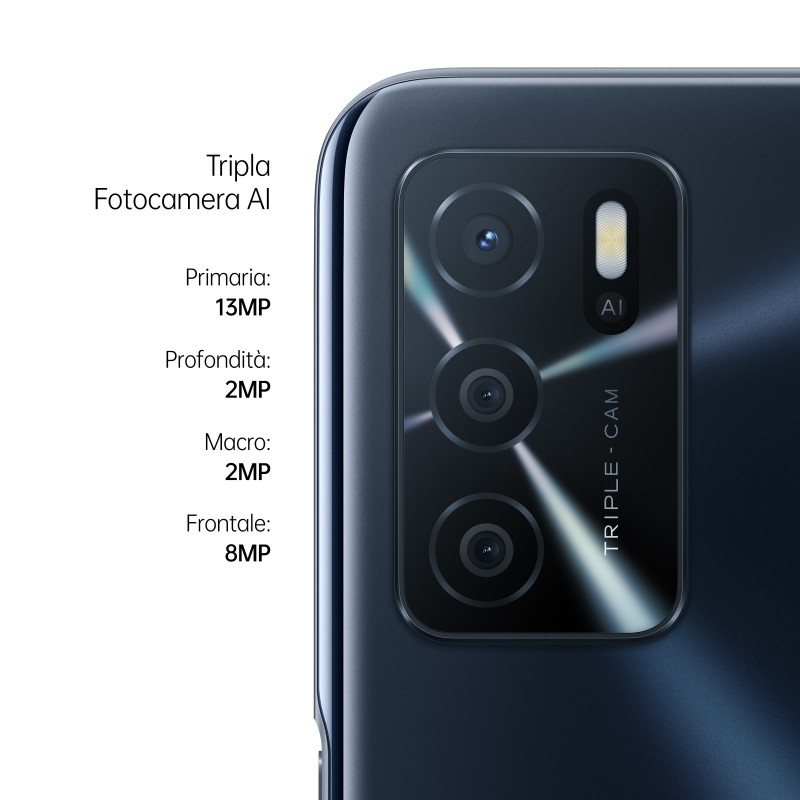 OPPO A16 16,6 cm (6.52 Zoll) Dual-SIM ColorOS 11.1 4G USB Typ-C 4 GB 64 GB 5000 mAh Schwarz