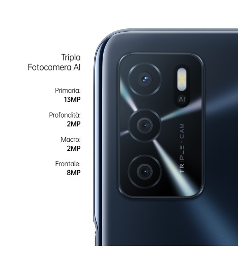 OPPO A16 16,6 cm (6.52") SIM doble ColorOS 11.1 4G USB Tipo C 4 GB 64 GB 5000 mAh Negro