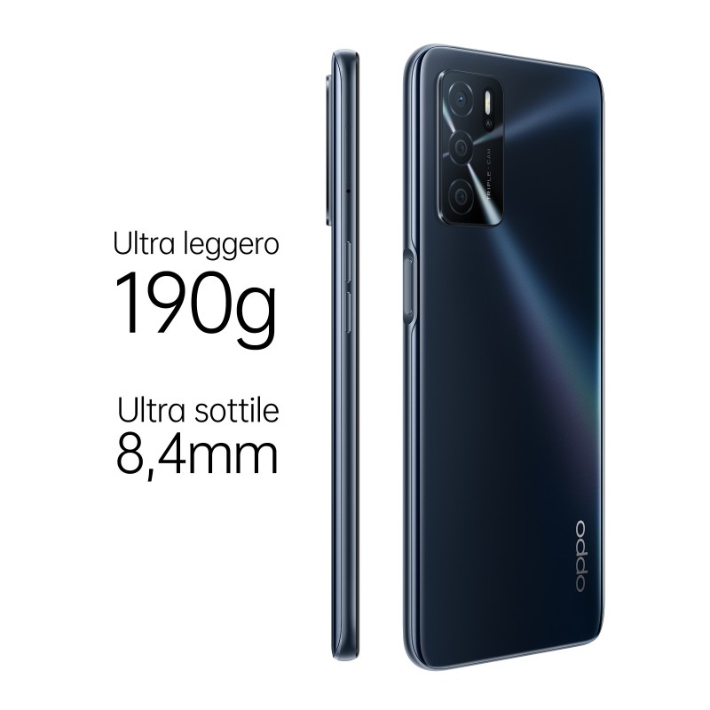 OPPO A16 16,6 cm (6.52") SIM doble ColorOS 11.1 4G USB Tipo C 4 GB 64 GB 5000 mAh Negro