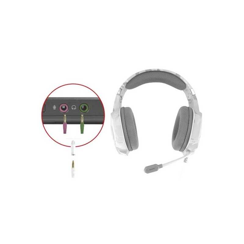 Trust GXT 322W Casque Avec fil Arceau Jouer Blanc