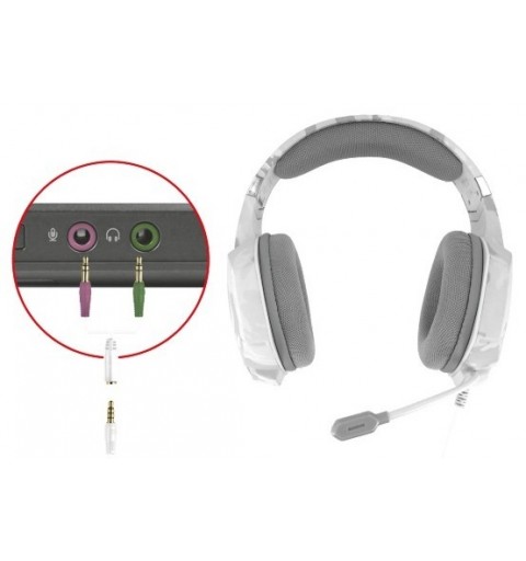 Trust GXT 322W Casque Avec fil Arceau Jouer Blanc