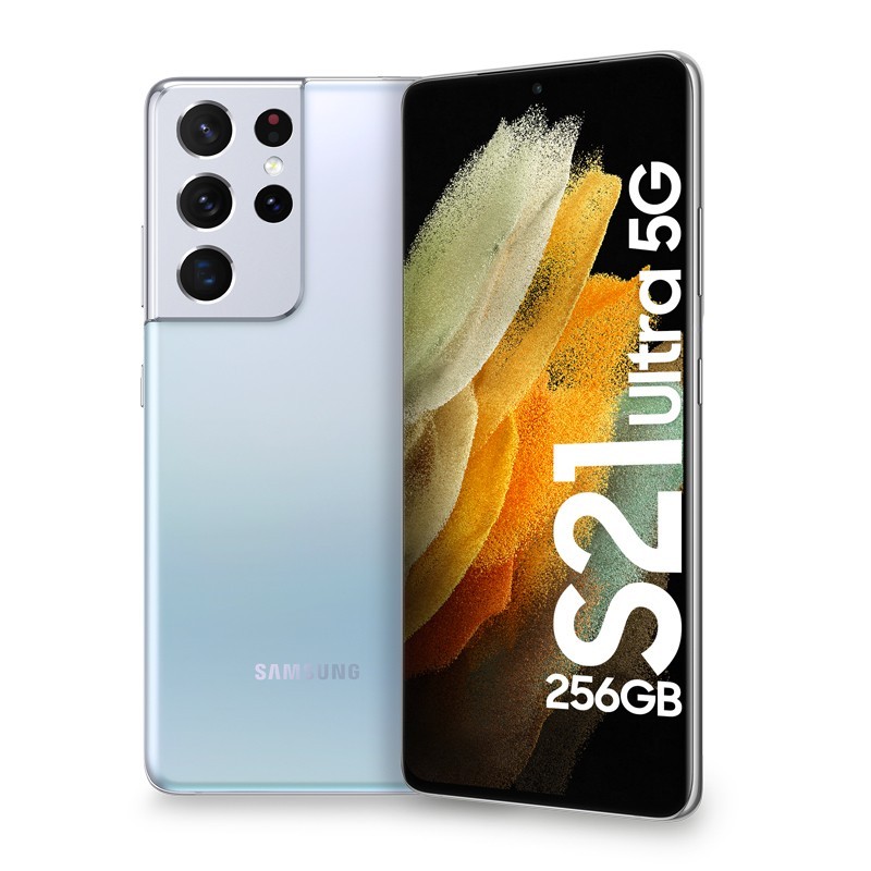 Samsung Galaxy S21 Ultra 5G SM-G998B 17,3 cm (6.8 Zoll) Dual-SIM Android 11 USB Typ-C 12 GB 256 GB 5000 mAh Silber