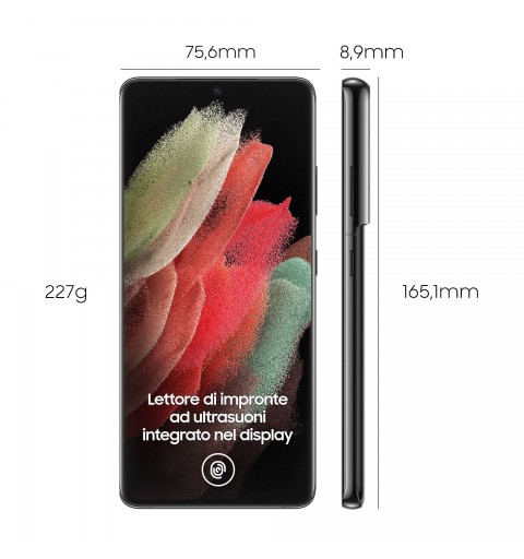 Samsung Galaxy S21 Ultra 5G SM-G998B 17,3 cm (6.8") SIM doble Android 11 USB Tipo C 12 GB 256 GB 5000 mAh Negro