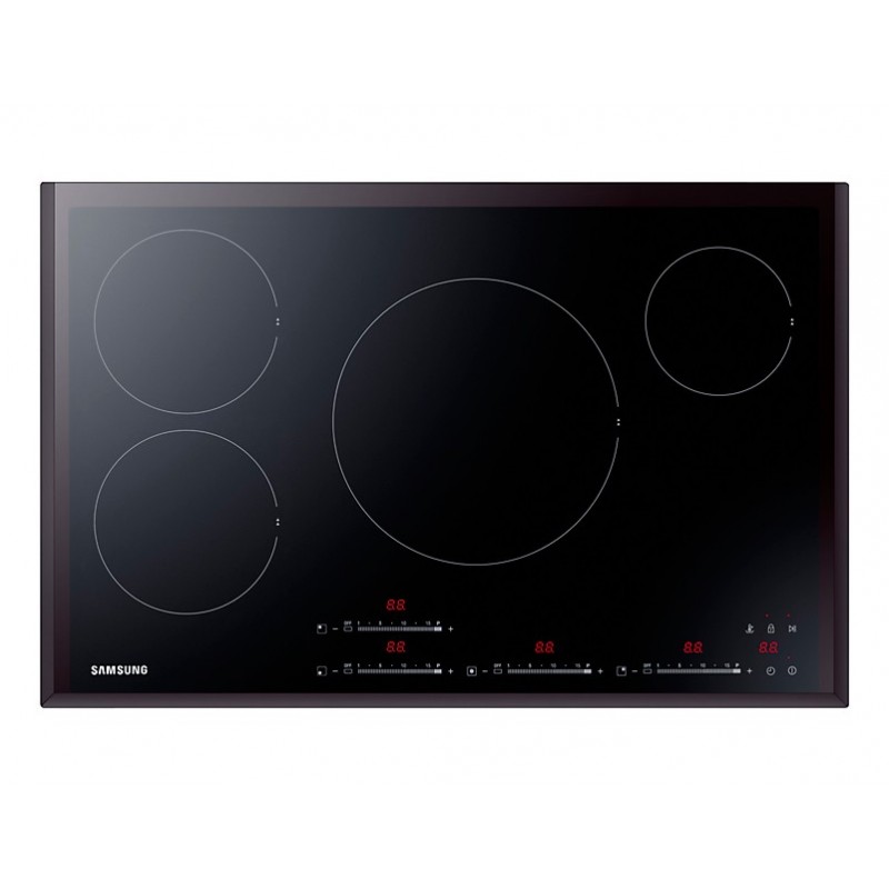 Samsung NZ84F7NB6AB Schwarz Integriert 80 cm Zonen-Induktionskochfeld 4 Zone(n)