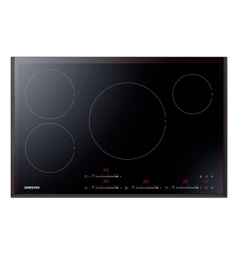 Samsung NZ84F7NB6AB Black Built-in 80 cm Zone induction hob 4 zone(s)