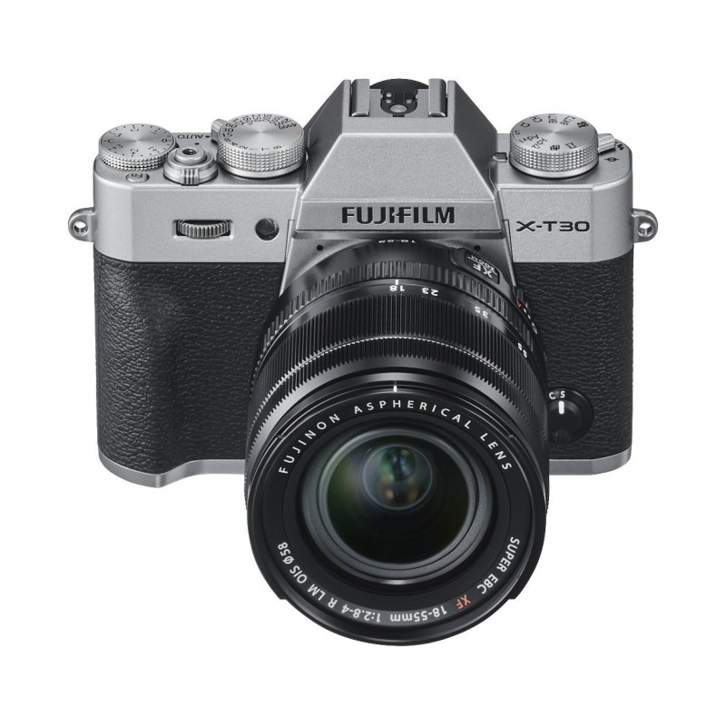 Fujifilm X -T30 II + 18-55mm MILC Body 26,1 MP X-Trans CMOS 4 9600 x 2160 Pixel Silber, Schwarz