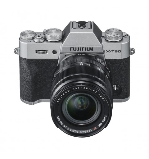 Fujifilm X -T30 II + 18-55mm Cuerpo MILC 26,1 MP X-Trans CMOS 4 9600 x 2160 Pixeles Plata, Negro
