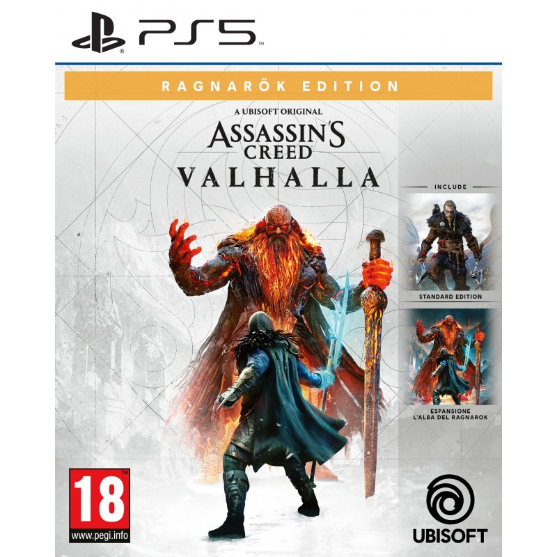 Ubisoft Assassin's Creed Valhalla Dawn of Ragnarök Standard+Module complémentaire Italien PlayStation 5