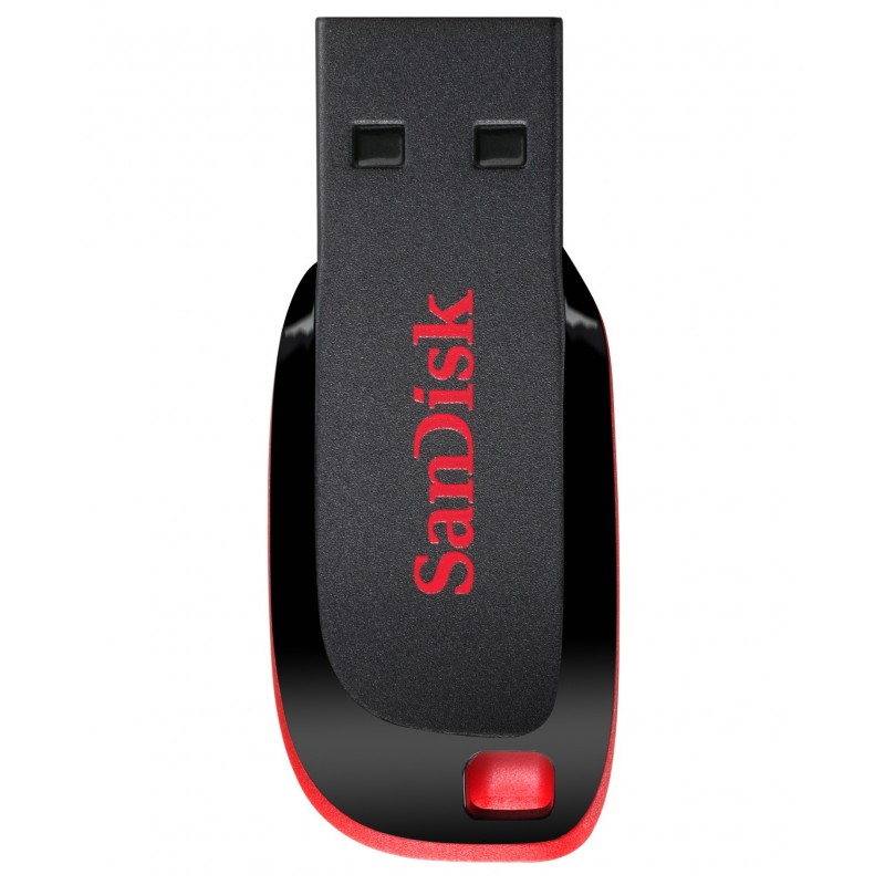 SanDisk Cruzer Blade unidad flash USB 16 GB USB tipo A 2.0 Negro, Rojo