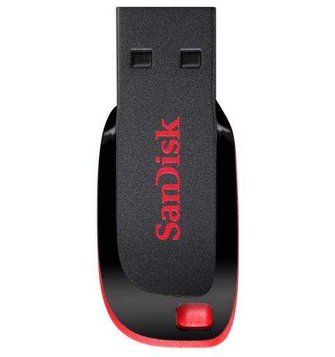 SanDisk Cruzer Blade unidad flash USB 16 GB USB tipo A 2.0 Negro, Rojo